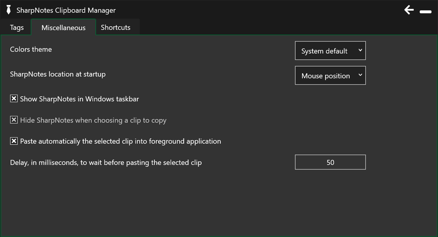 #4. SharpNotes Clipboard Manager (Windows) Podle: Luigi Borile
