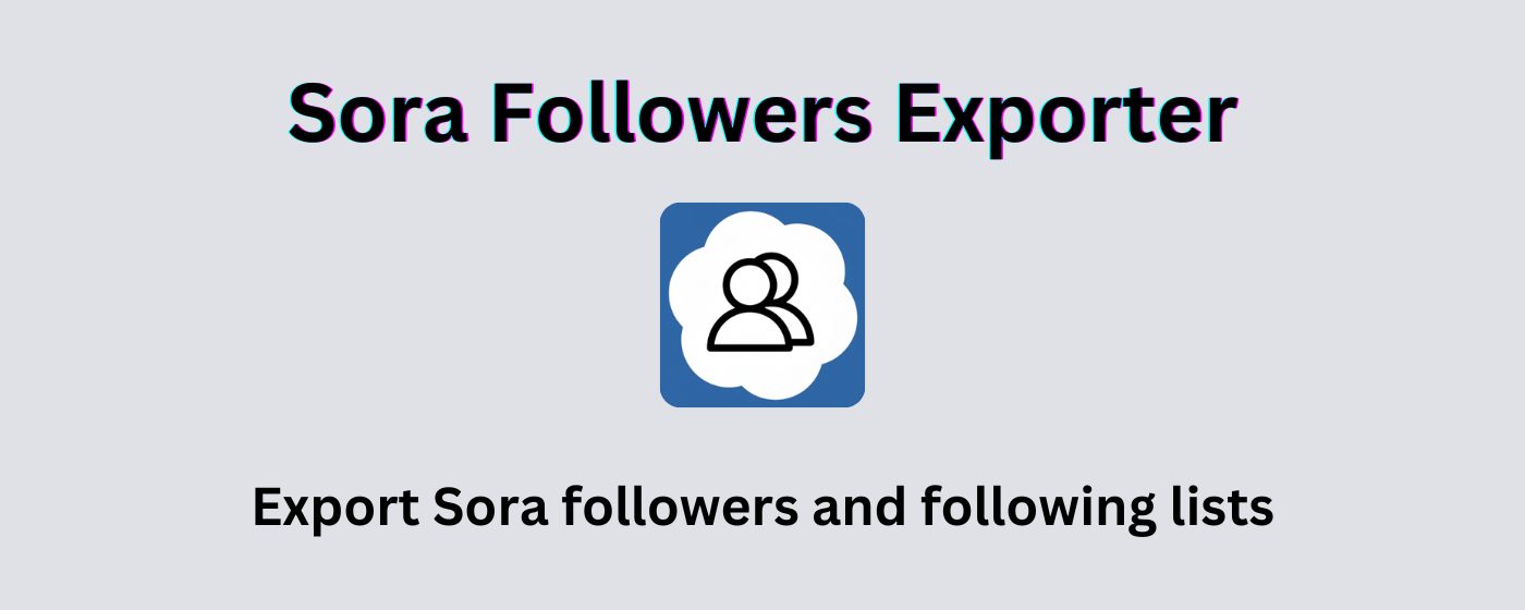 Sora Followers Exporter
