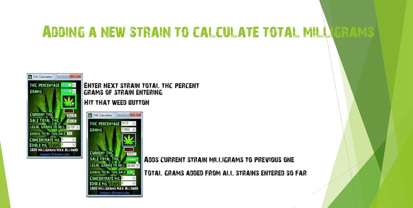 #2. THC Calculator (Windows) 由: AkDankCodez