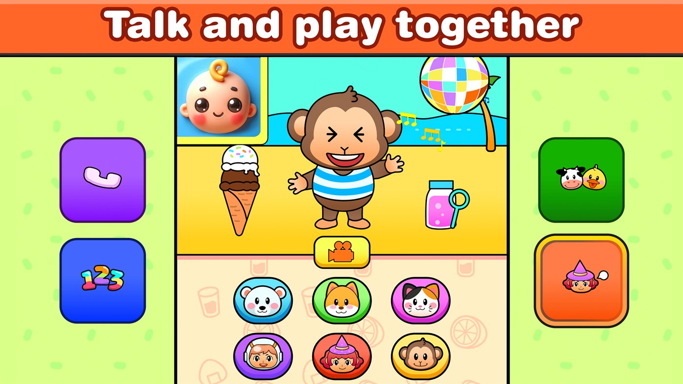 #6. Baby Phone App: Games for Babies and Toddlers (Windows) By: PLAY AND LEARN EDUCATIONAL GAMES FOR KIDS
