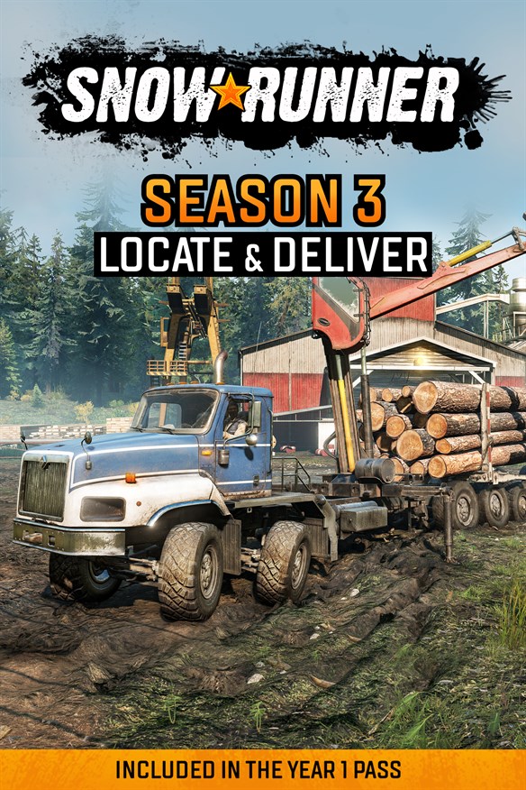 SnowRunner - Season 3: Locate & Deliver Xbox Series X|S and Xbox One cover art