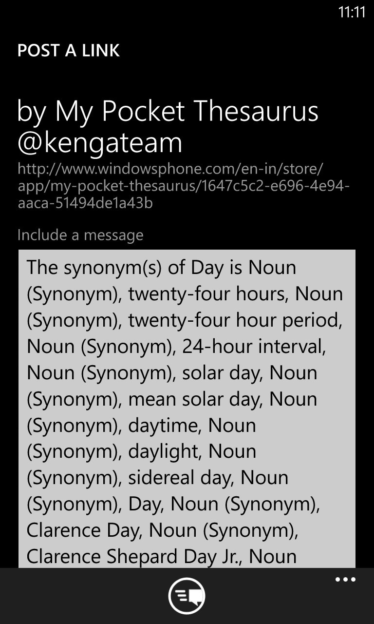 My Pocket Thesaurus for Windows 10 Mobile