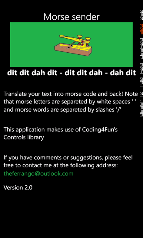 #5. Morse sender (Windows) 作者: TheFerrango