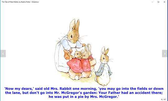The Tale of Peter Rabbit, by Beatrix Potter - Slideshow screenshot 3