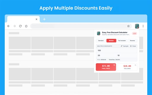 Easy, Free Discount Calculator