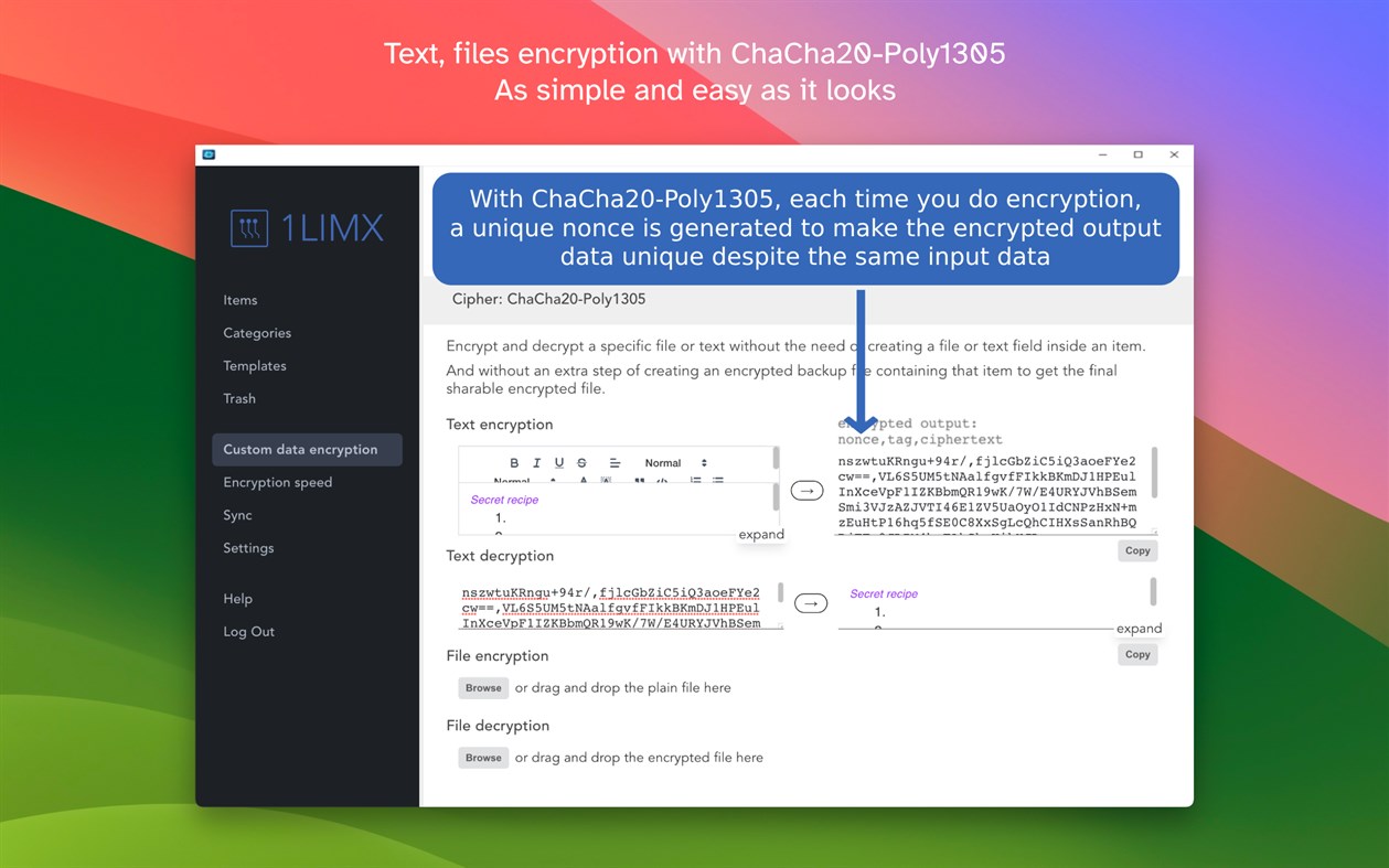#2. 1LimX: File Note Password Keeper Manager (Windows) 作者: Hahoto