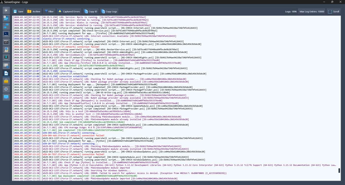 #8. ServerEngine (Windows) De: CForce-IT, Claudio Orlando