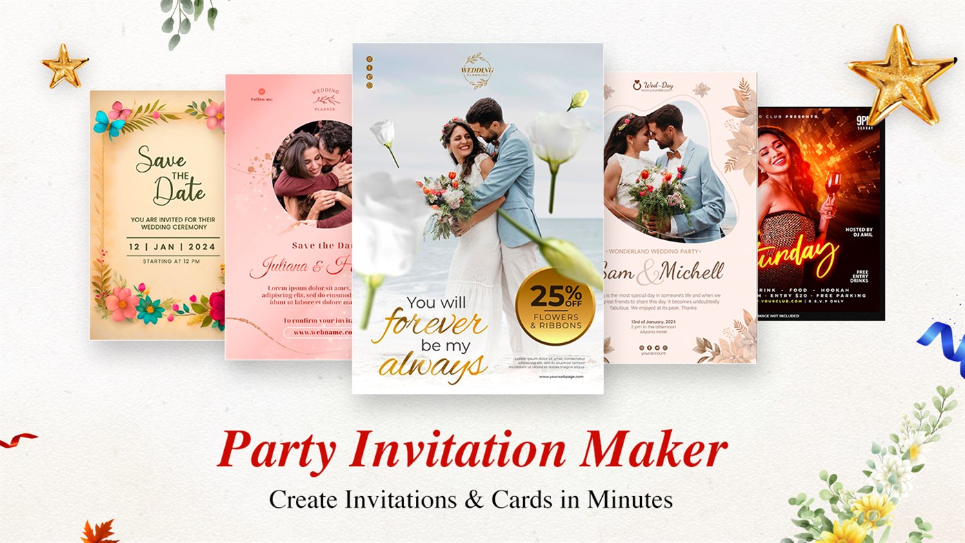 #1. Party Invitation Maker: Paperless Posts (Windows) Ved: White Peacock