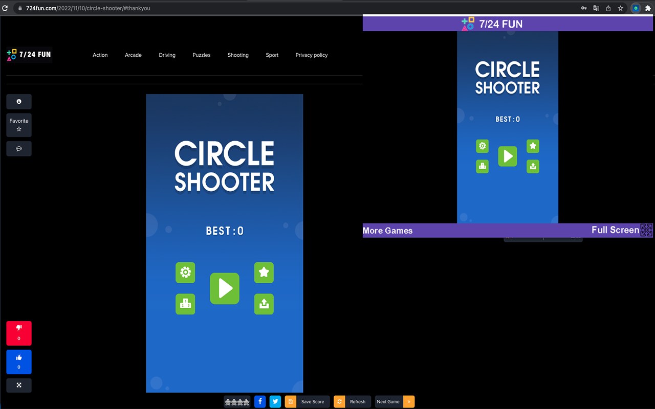 Circle Shooter Game
