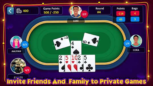Spades Card Game Free screenshot 3