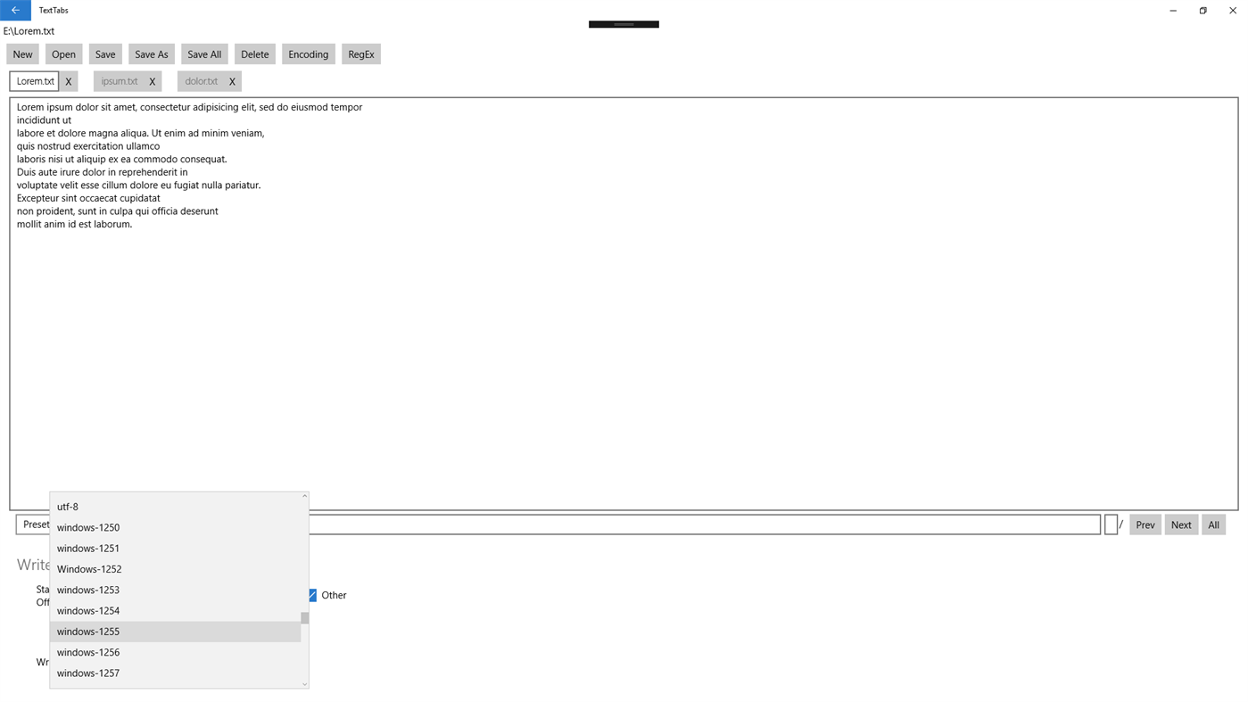 #4. TextTabs (Windows) Podle: Pentagrid