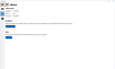 Tire Sizing Screenshots 1