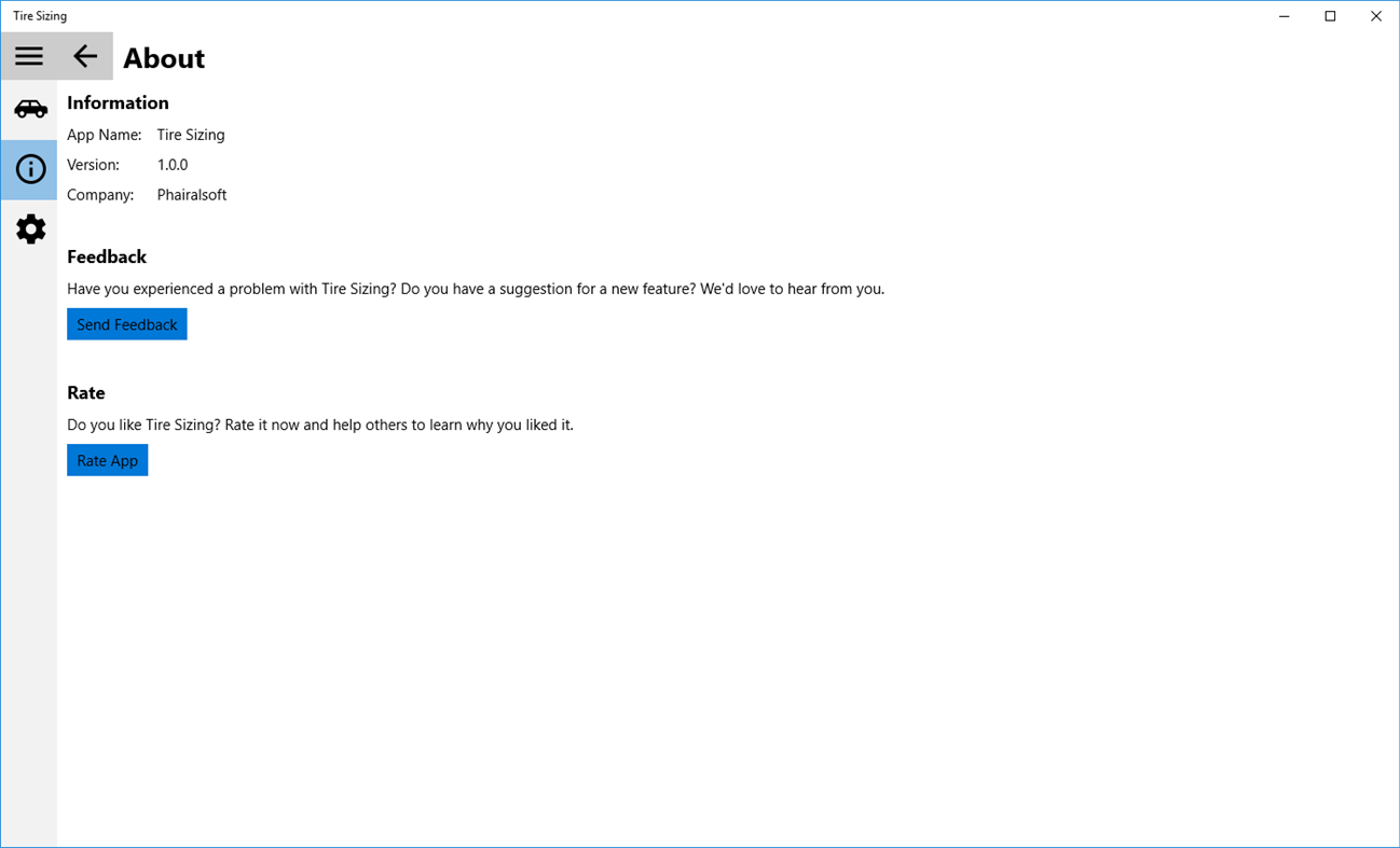 #1. Tire Sizing (Windows) 由: Phairalsoft