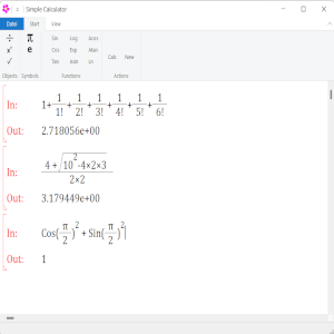 Simple Algebraic Calculator