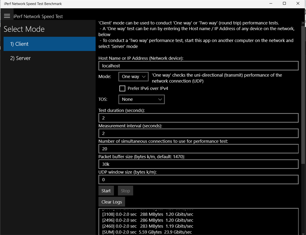 #4. iPerf Network Speed Test Benchmark (Windows) Podle: MCEBuddy
