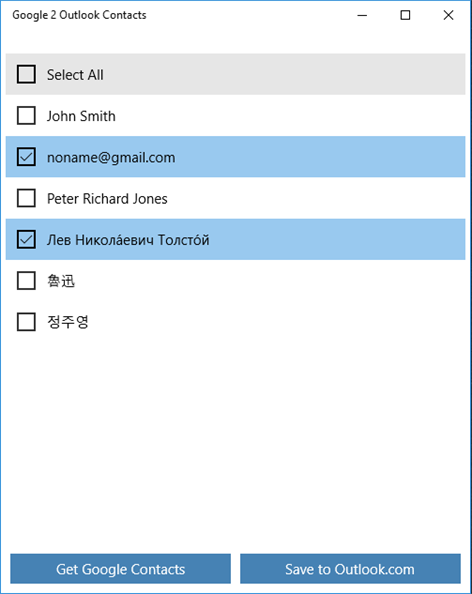 Contacts Migration Screenshots 1