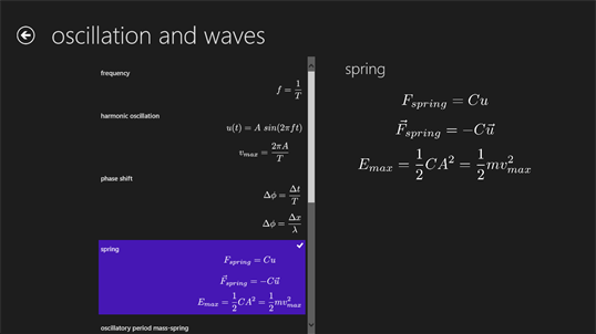 Science Formulas screenshot 6