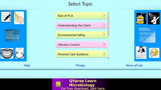 QVprep Lite Nursing, Caregiver, PCA prep screenshot 1