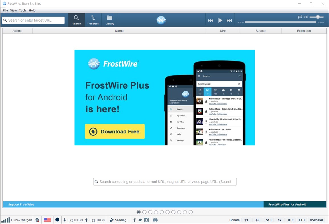 #1. FrostWire Torrent Downloader (Windows) 由: FrostWire LLC