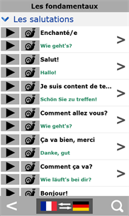 French to German phrasebook screenshot 2