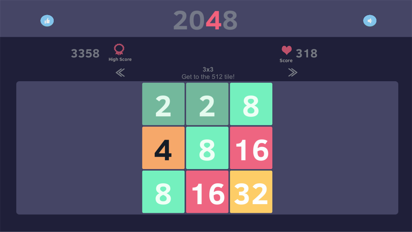 #2. 2048 Smart puzzle (Windows) Tekijänä: bsSsd Games
