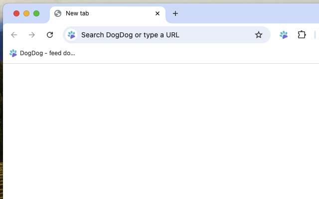 DogDog - feed dogs with every search from your browser bar