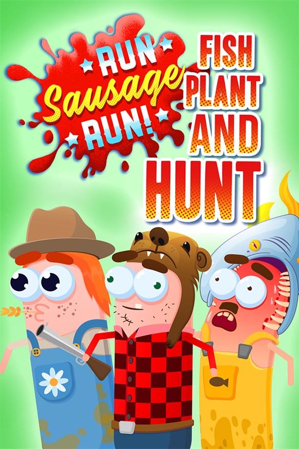 Run Sausage Run: Fish, Plant and Hunt Xbox Series X|S and Xbox One cover art