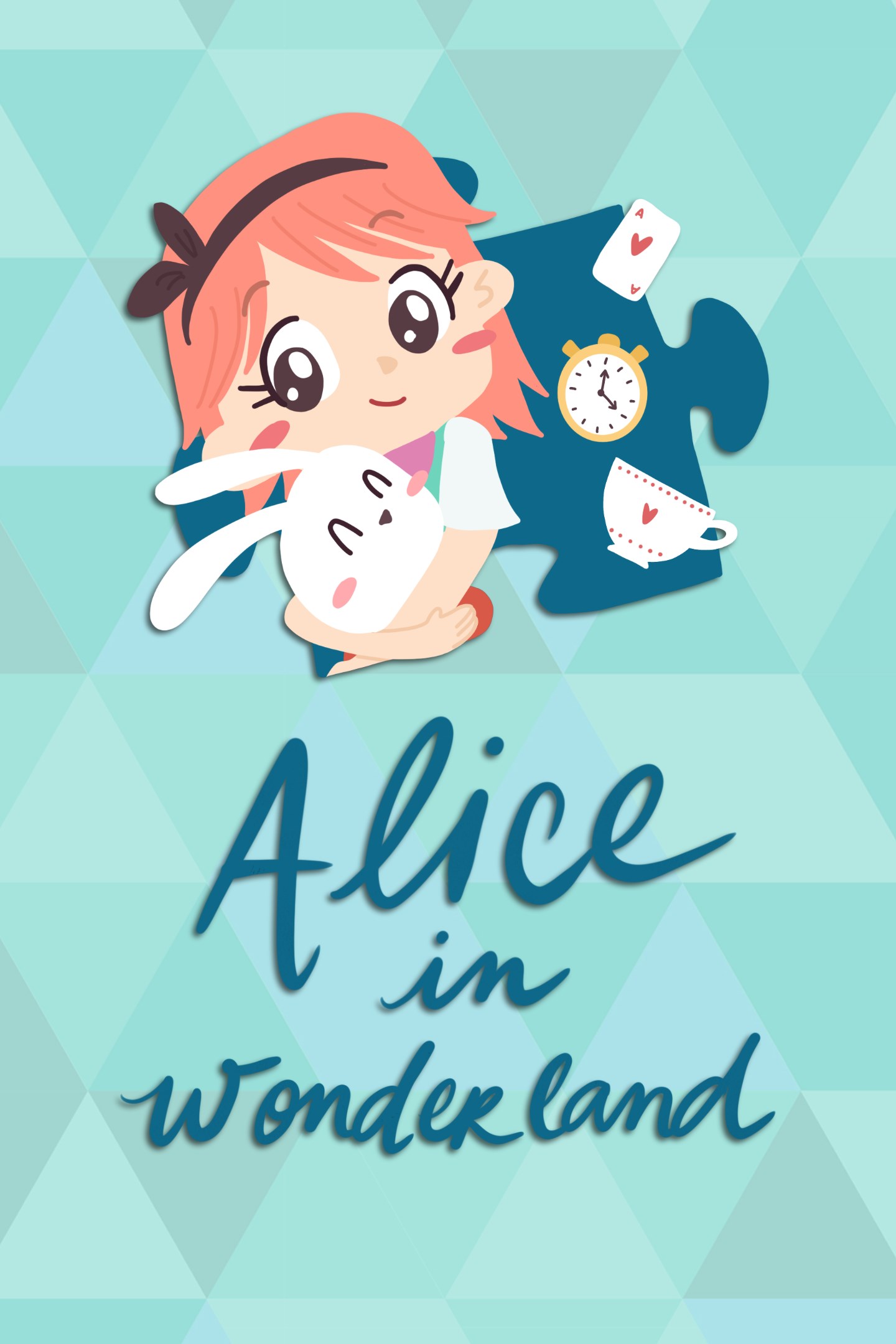 Alice in Wonderland - A jigsaw puzzle tale image