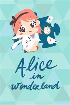 Cover poster for Alice in Wonderland - A jigsaw puzzle tale