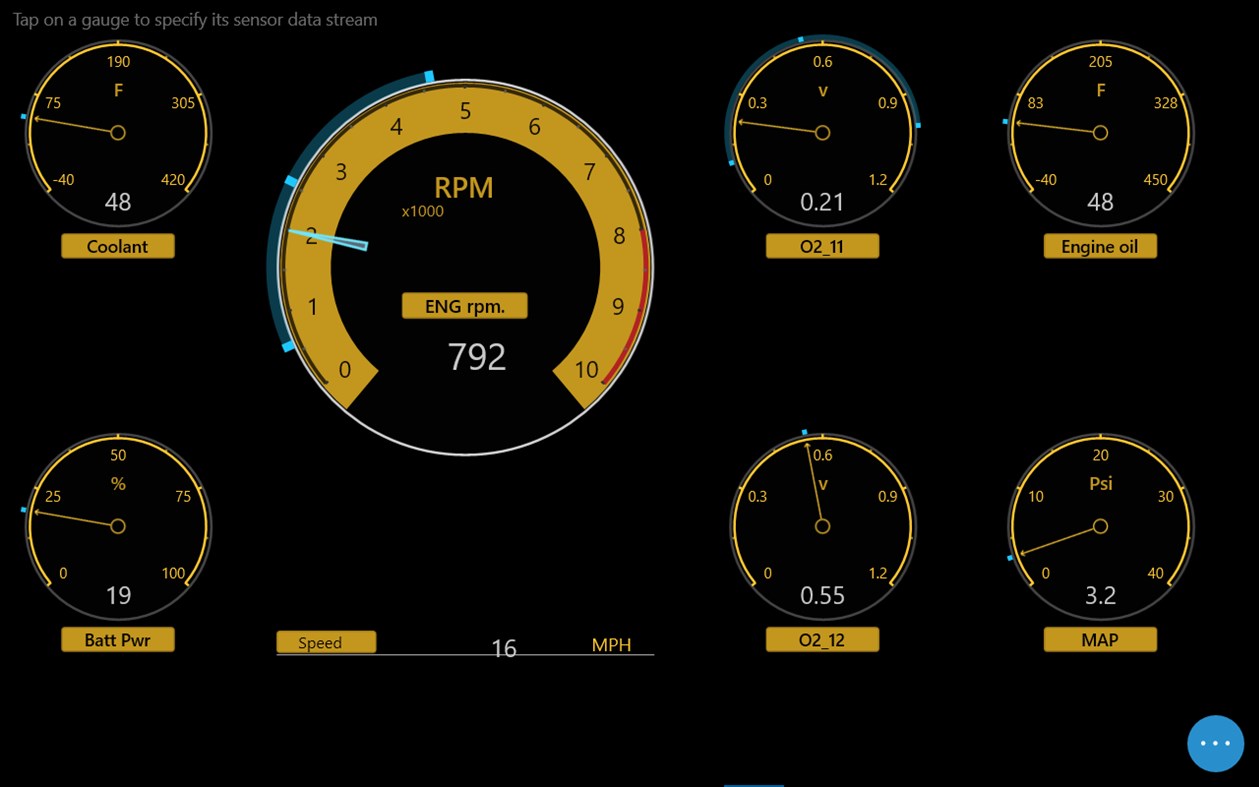 #1. OBD dash.Lite (Windows) Με: FredsToolbox