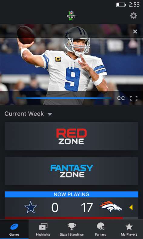 Screenshot: See every minute of every out-of-market game, every Sunday afternoon