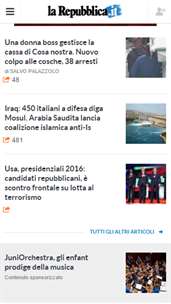Repubblica.it Beta screenshot 2