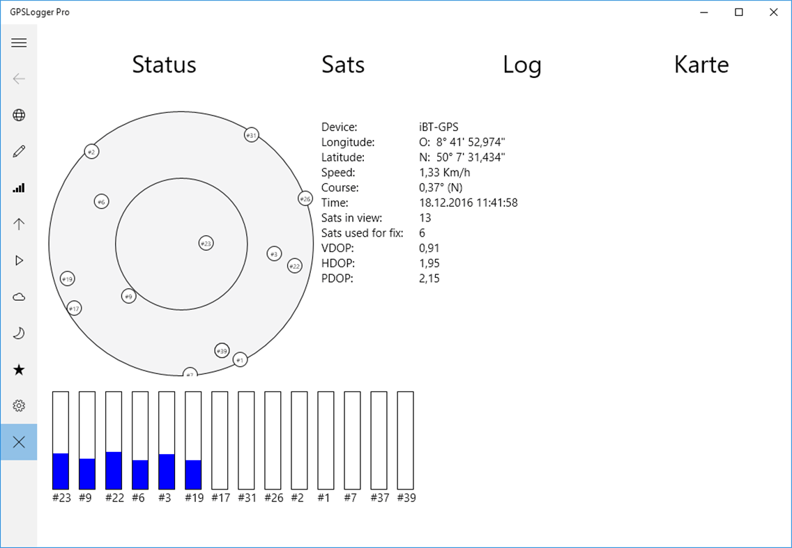 #9. GPSLogger Pro (Windows) 由: Patrick Mortara
