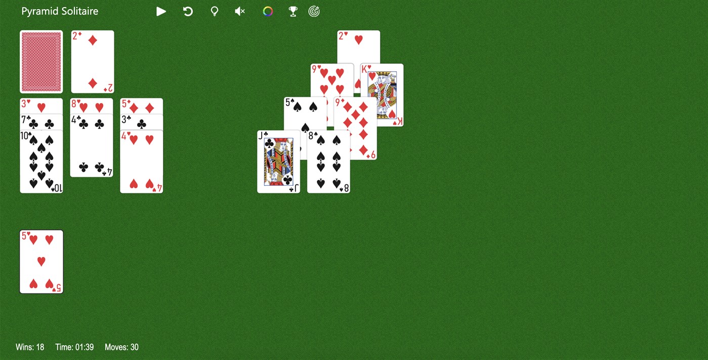 #4. Pyramid Solitaire Solitairee (Windows) 由: Solitairen