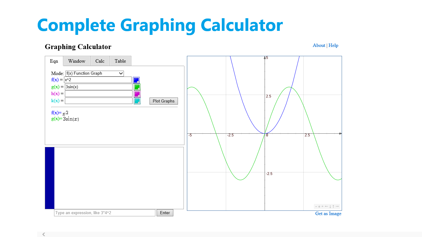Complete Graphing Calculator for Windows 10