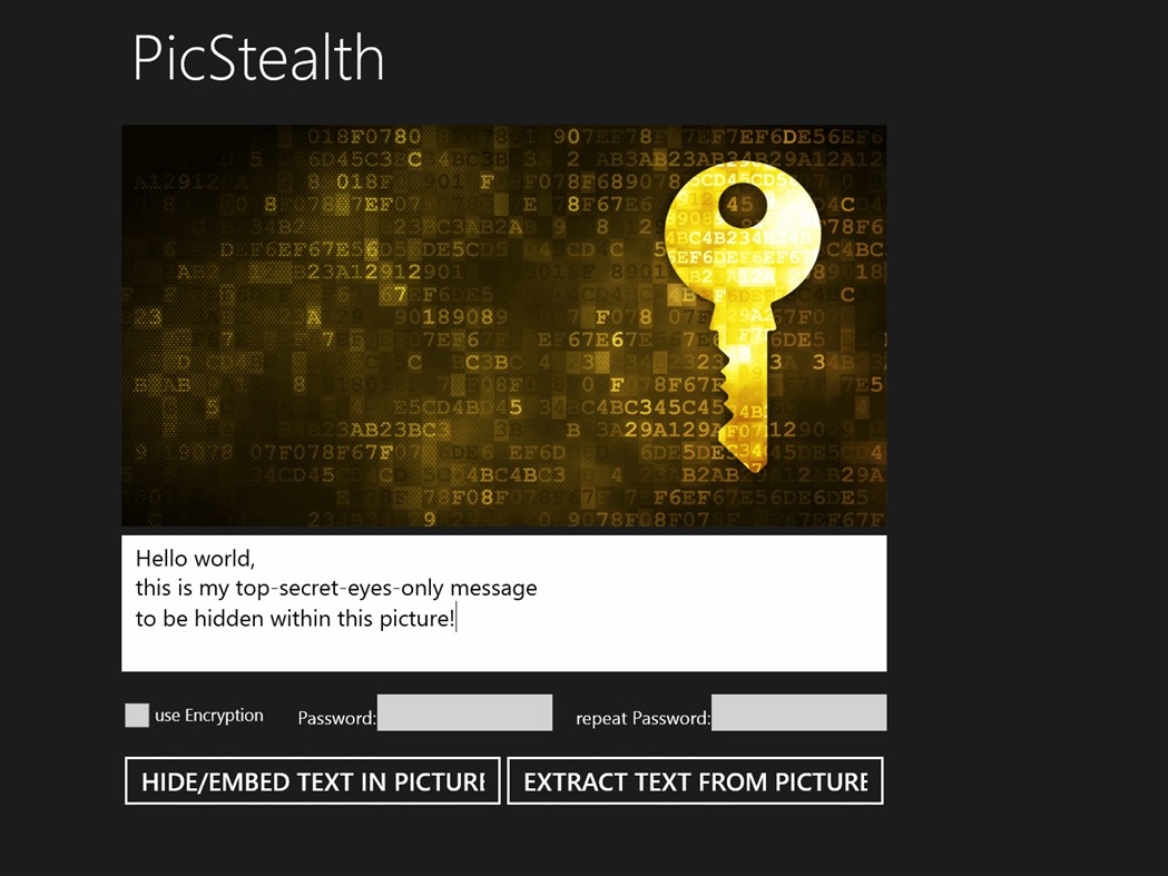#1. PicStealth (Windows) Által: wolfSYS