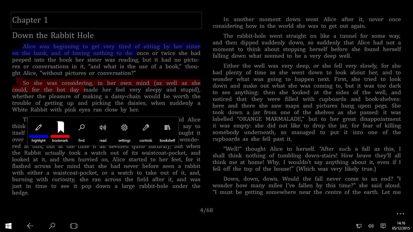 freda+ ebook reader for Windows 10