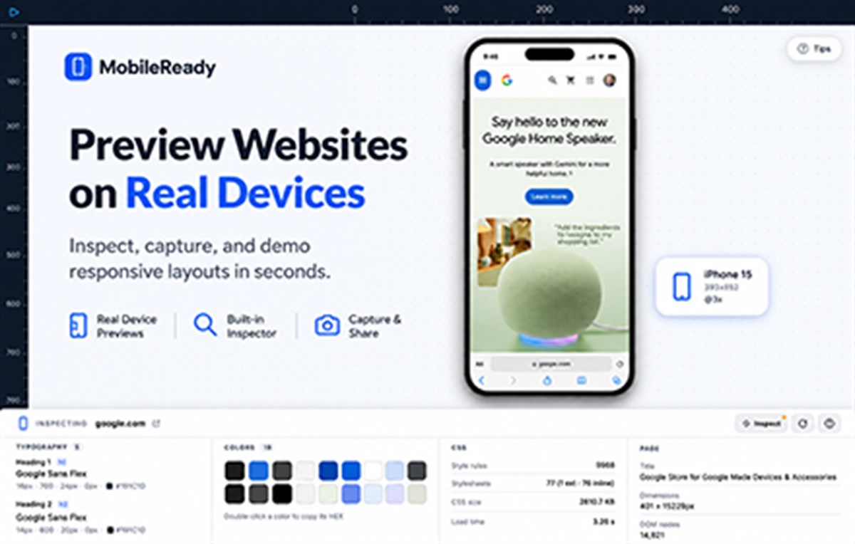 Responsive Mobile Simulator