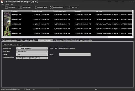 Batch MMedia Date Changer screenshot 5
