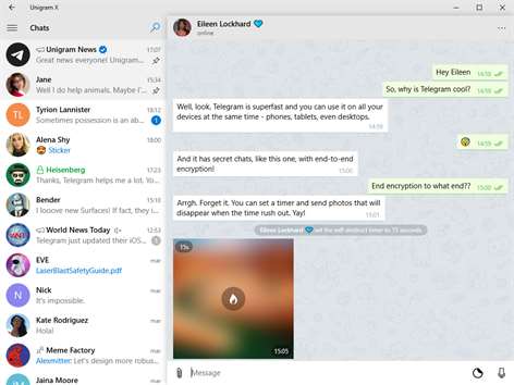 Unigram - A Telegram universal experience Screenshots 1