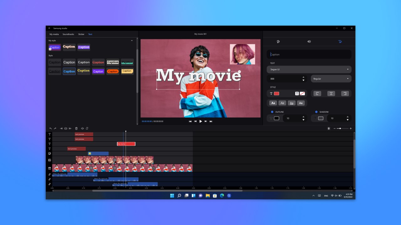 Samsung Studio screenshot