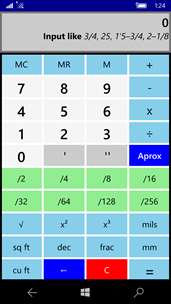 Basic Inch Calculator screenshot 1