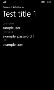 Password Safe Reader screenshot 7