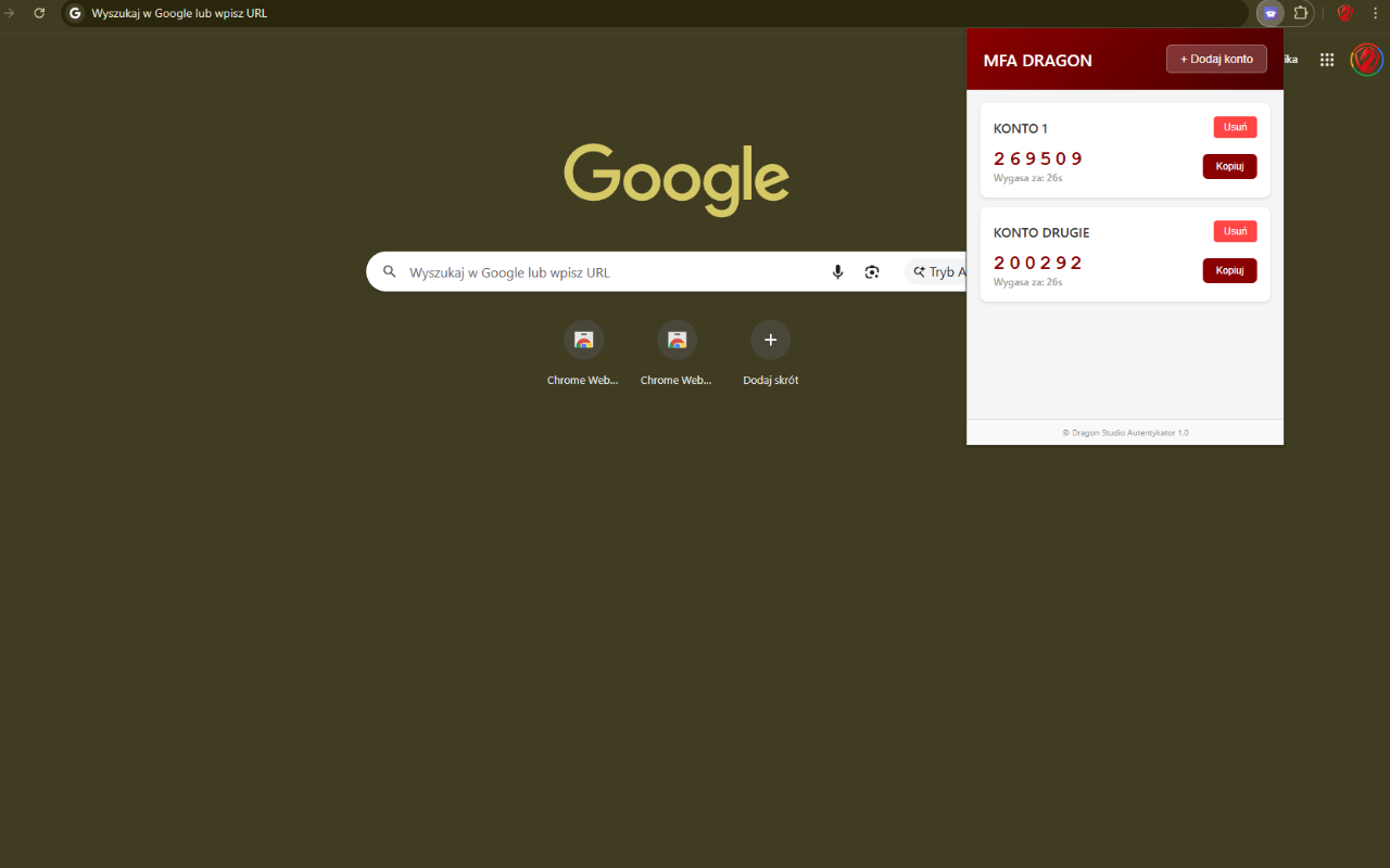 Polski Autentykator MFA DRAGON