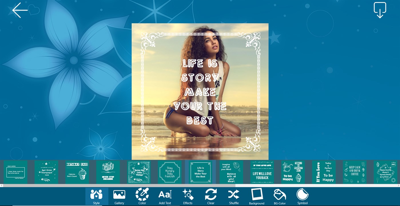 #1. Word Swag-Cool Fonts (Windows) โดย: GalaxyApps