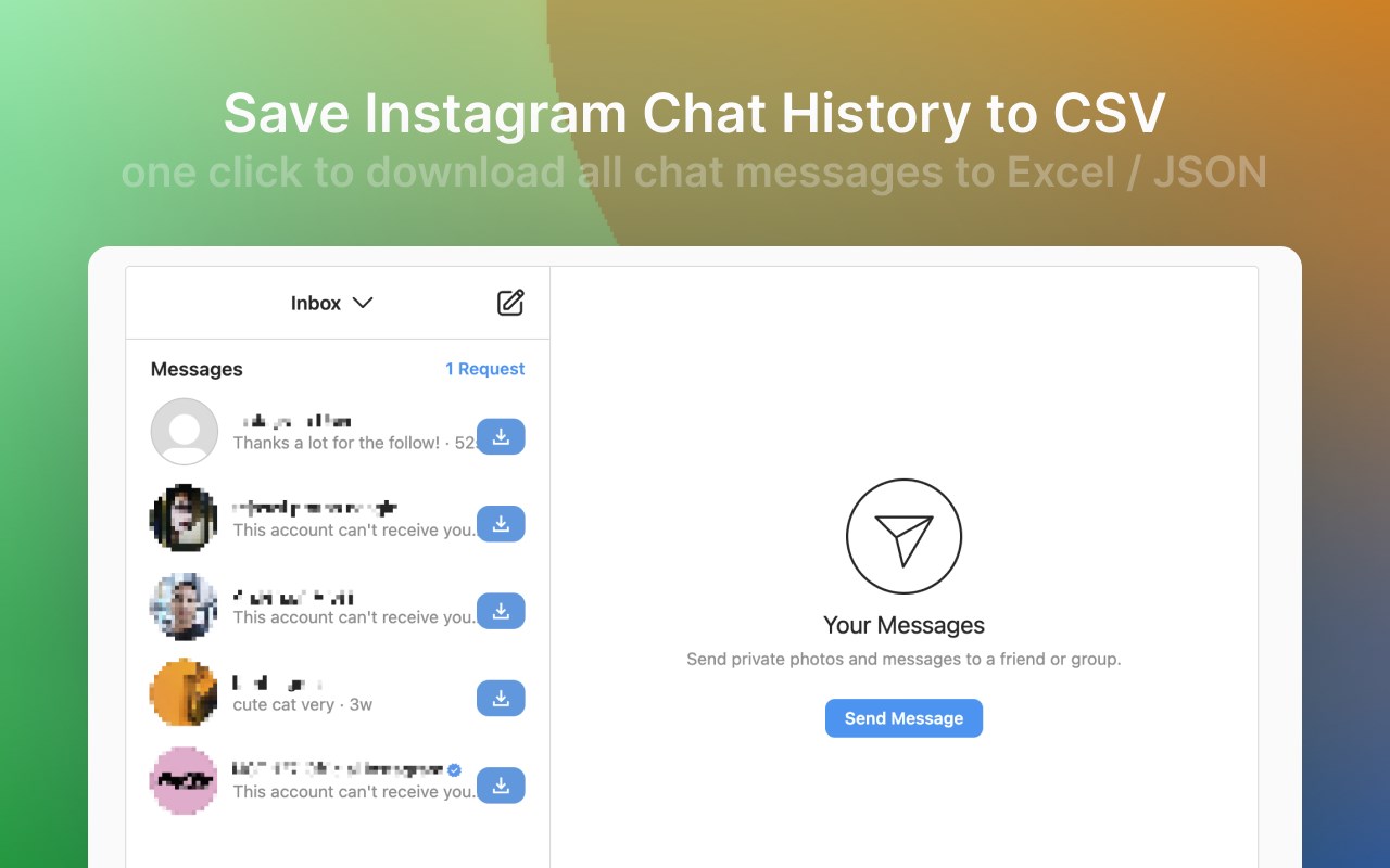 DMSaver - Export IG Chat Messages