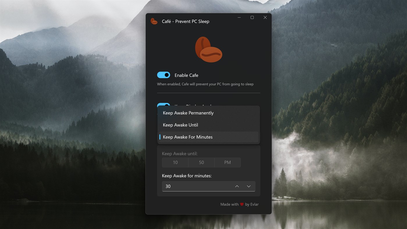 #2. Prevent PC Sleep (Windows) Podle: EvlarSoft LLC