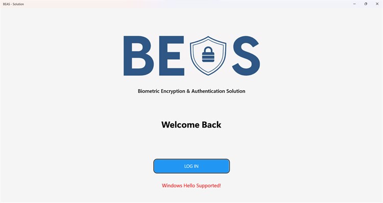 Biometric Encryption & Authentication Solution (BEAS) - PC - (Windows)