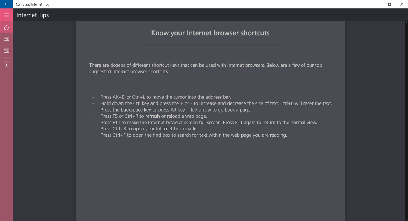 #4. Computers and Internet Tips (Windows) Podle: Captivate Apps