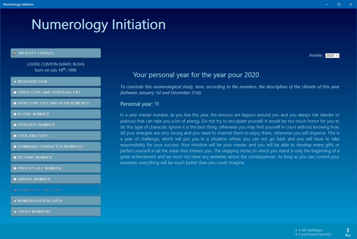#10. Numerology Initiation (Windows) Ved: astrotools.online
